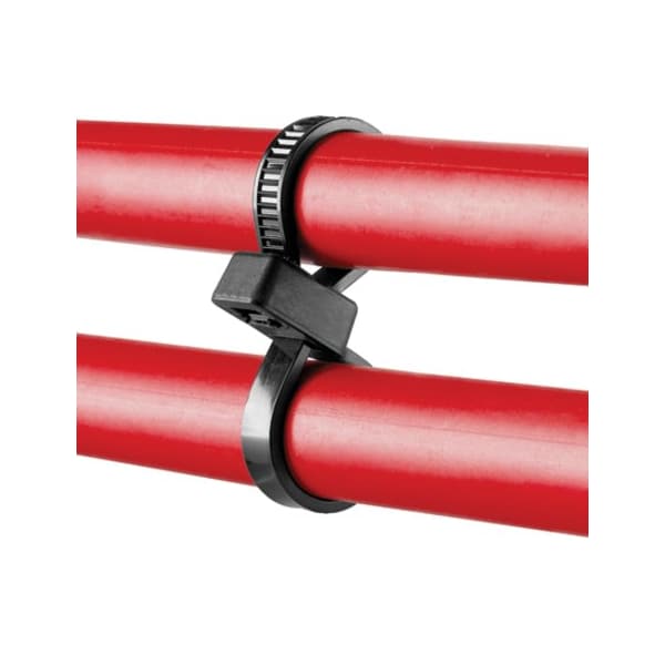Cable Tie, 15 in L, 3.60 in Max Bundle Dia., Black, Nylon 6/6, 120 lb Strength, 250 PK